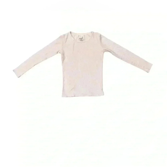 Peek shimmer metallic ballet pink girls shirt size medium 6/7 - Picture 1 of 6